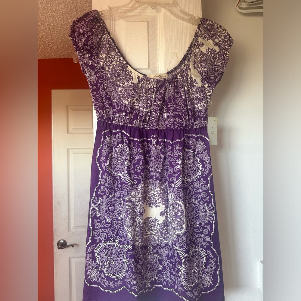 Cap Sleeve Peasant dress top or swim/beach cover up
